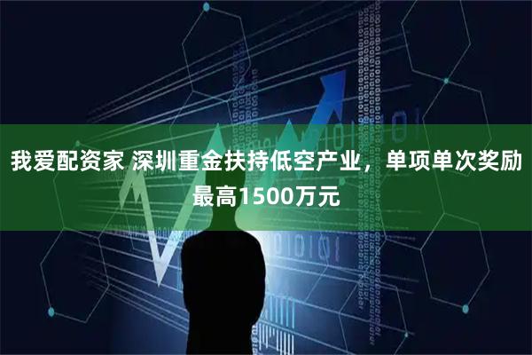 我爱配资家 深圳重金扶持低空产业，单项单次奖励最高1500万元